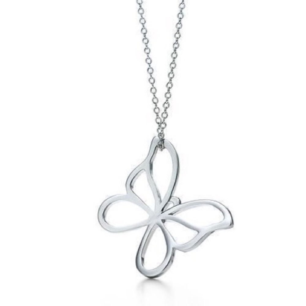 Tiffany & Co. Sterling Silver Butterfly Necklace
